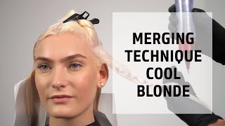 Cool Blonde Freehand Color Merging Technique  Lets Play Elumen Series  Goldwell Education Plus [upl. by Lledniw]