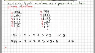 Finding HCF and LCM using prime factorisation [upl. by Queenie]