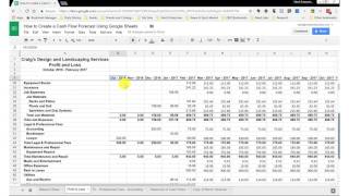 How to Create a Cash Flow Forecast Using Google Sheets [upl. by Ahtreb738]