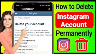 How to delete instagram account permanently NEW UPDATE  Delete Your INSTAGRAM Account [upl. by Nonah]