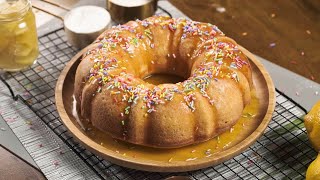 How to make LIMONCELLO BUNDT CAKE  Recipesnet [upl. by Wilscam]