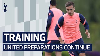 TRAINING  SPURS PREPARE FOR MAN UNITED IN NEW TRAINING WEAR [upl. by Lechner36]