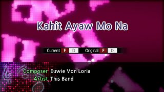 Kahit Ayaw Mo Na  This Band Karaoke Version [upl. by Akiam]