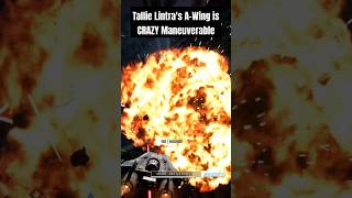 Tallie Lintras AWing is Crazy Maneuverable StarWars Battlefront2 StarfighterAssault [upl. by Tlihcox]