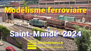 Exposition modélisme ferroviaire Saint Mandé 2024 trains miniatures [upl. by Phillipp]