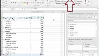 Excel Insérer un champ calculé dans un tableau croisé dynamique [upl. by Swanhildas]