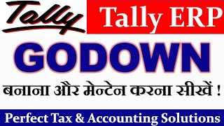 Godown creation in Tally । How to create Godown in Tally ERP 9 in Hindi I Inventory Master in Hindi [upl. by Emmett]