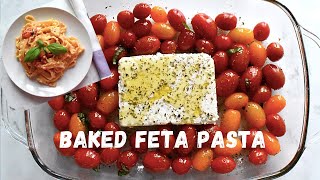 Viral TIKTOK Baked Feta Pasta Recipe [upl. by Truelove]