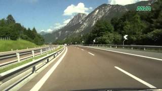 Von Österreich nach Italien über die A10 A2 A23 [upl. by Ellenahs930]