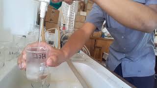 Adding Water to 98 Concentrated Sulphuric Acid [upl. by Cecily]