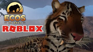 VIDA de SMILODON O TIGRE DENTES DE SABRE GAMEPLAY de ECOS LA BREA o NOVO JOGO da ROBLOX  MOBILE [upl. by Herald]