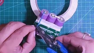 12v Battery Pack 3S Making Video Using 3S BMS repair led ledlights light savemoney battery [upl. by Klingel]