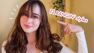 My GoTo Hairstyles For Grown Out Bangs  how I style  hide bangs [upl. by Capps]