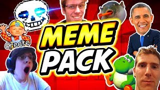 MEME PACK Geometry Dash Meme Texture Pack 211 [upl. by Ilujna]