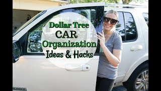 DOLLAR TREE CAR ORGANIZATION IDEAS amp HACKS MEGAN NAVARRO [upl. by Abbye211]