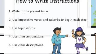 Writing Instructions Year 1 [upl. by Ayahsey770]