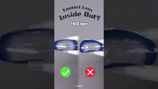 howto tell if your contact lenses are inside out Here is the tutorial🥰 [upl. by Oirevlis]