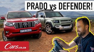 2020 Toyota Prado vs New Land Rover Defender 110  Luxury Offroad Titans go head to head [upl. by Vaughn]