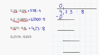 Dzielenie ułamków dziesiętnych [upl. by Karlotta]