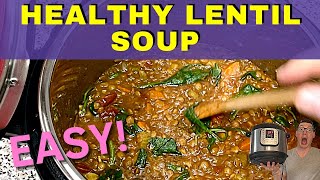 Easy Instant Pot Lentil Soup Recipe [upl. by Hacker970]