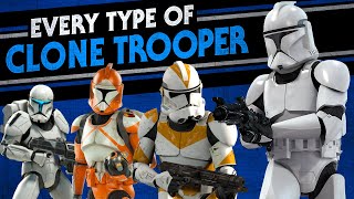 Every Clone Trooper Type in Star Wars Canon [upl. by Nibbor468]