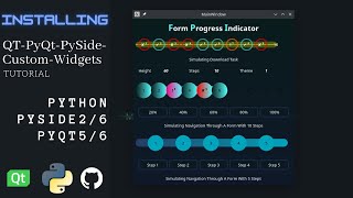 Python Installing QTPyQtPySideCustomWidgets  GUI  UI  PySide  PyQt  QT Designer  Extension [upl. by Kalfas]