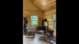 24 x32 Log cabin Amish built [upl. by Nylodam]