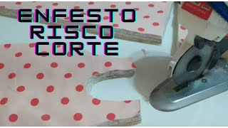 ENFESTO RISCO E CORTE Cortando roupas com maquina de disco Aula2 [upl. by Mcmahon888]