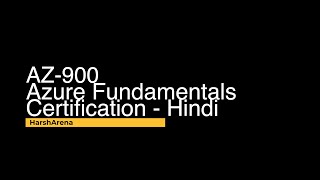 AZ900 Certification Video1 Azure Fundamentals Introduction  Hindi [upl. by Sedecrem]