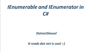IEnumerable and IEnumerator Interface in C [upl. by Publias]