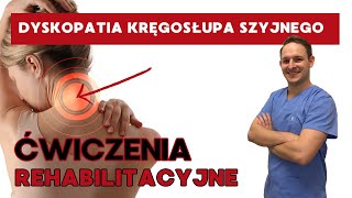 Dyskopatia Kręgosłupa Szyjnego  4 Ćwiczenia Likwidujące Ból [upl. by Adyahs]