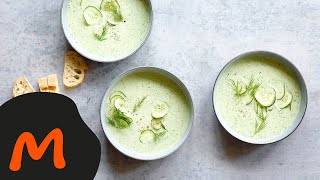 Kalte Gurkensuppe – Migusto Rezept [upl. by Ahsimek]