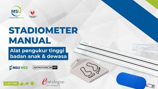 MSUMED STADIOMETER MANUAL PENGUKUR MANUAL TINGGI BADAN DEWASA DAN ANAK  PT Muara Sakti Utama [upl. by Nylirak]