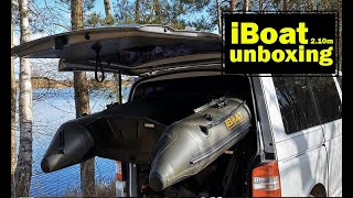 iBoat 210 GEN4  grün  unboxing vom Schlauchboot fürs Karpfenangeln [upl. by Emmey369]