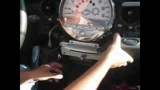 R56 2006  2010 MINI Cooper Speedometer and Radio Removal HowTo [upl. by Annoved]