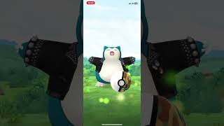 Snorlax flexing 💪 pokemongo [upl. by Alliuqahs]