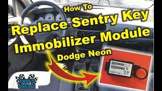 How To Replace Sentry Key Immobilizer Module SKIM  Dodge Neon Andys Garage Episode  5 [upl. by Jeaz]