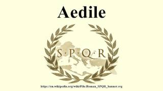 I am aedile [upl. by Pontius]