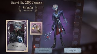 Playing with Fools Golds first A tier  Stibnite  quotFools Goldquot  Identity V [upl. by Eirrab]