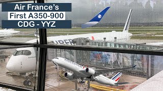 FLIGHT REVIEW  Air France’s first A350900  Paris CDG to Toronto YYZ [upl. by Kcirad985]