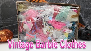 Thrift Haul  Box of Vintage Barbie Clothes [upl. by Aretha180]