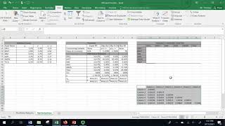 How to create a Variance Covariance Matrix in Excel [upl. by Leidba742]