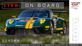 LIVE  Qualifying  Onboard 120 Wright Motorsports  Sonoma Raceway  Fanatec GT America 2024 [upl. by Vassell984]