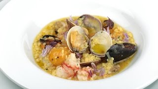 Le ricette di Bruno Barbieri Fregola con intingolo di scoglio [upl. by Naleek]