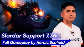 🐟 Scofield SLARDAR 736 SUPPORT 4 Pos  Dota 2 Pro Gameplay [upl. by Aninad]