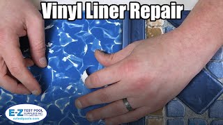 How to RepairPatch a Leaking Vinyl Liner Pool [upl. by Einot]