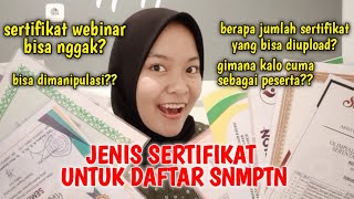 JENIS SERTIFIKATPIAGAM PRESTASI YANG BISA DILAMPIRKAN UNTUK MENDAFTAR SNBP 2024🔥 [upl. by Charpentier636]