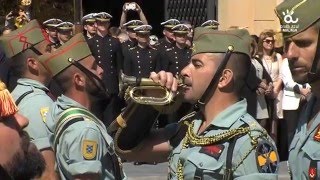 Semana Santa Málaga 2016  Traslado del Cristo de la Buena Muerte Mena Desembarco de la Legión [upl. by Derej]