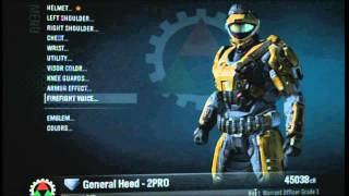 Halo Reach  How to get blue flaming helmet and Bungie nameplate [upl. by Nrubua]