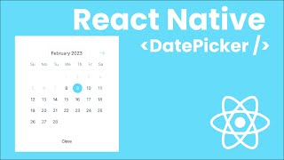 React Native  How To Add A Date Picker [upl. by Fennessy]